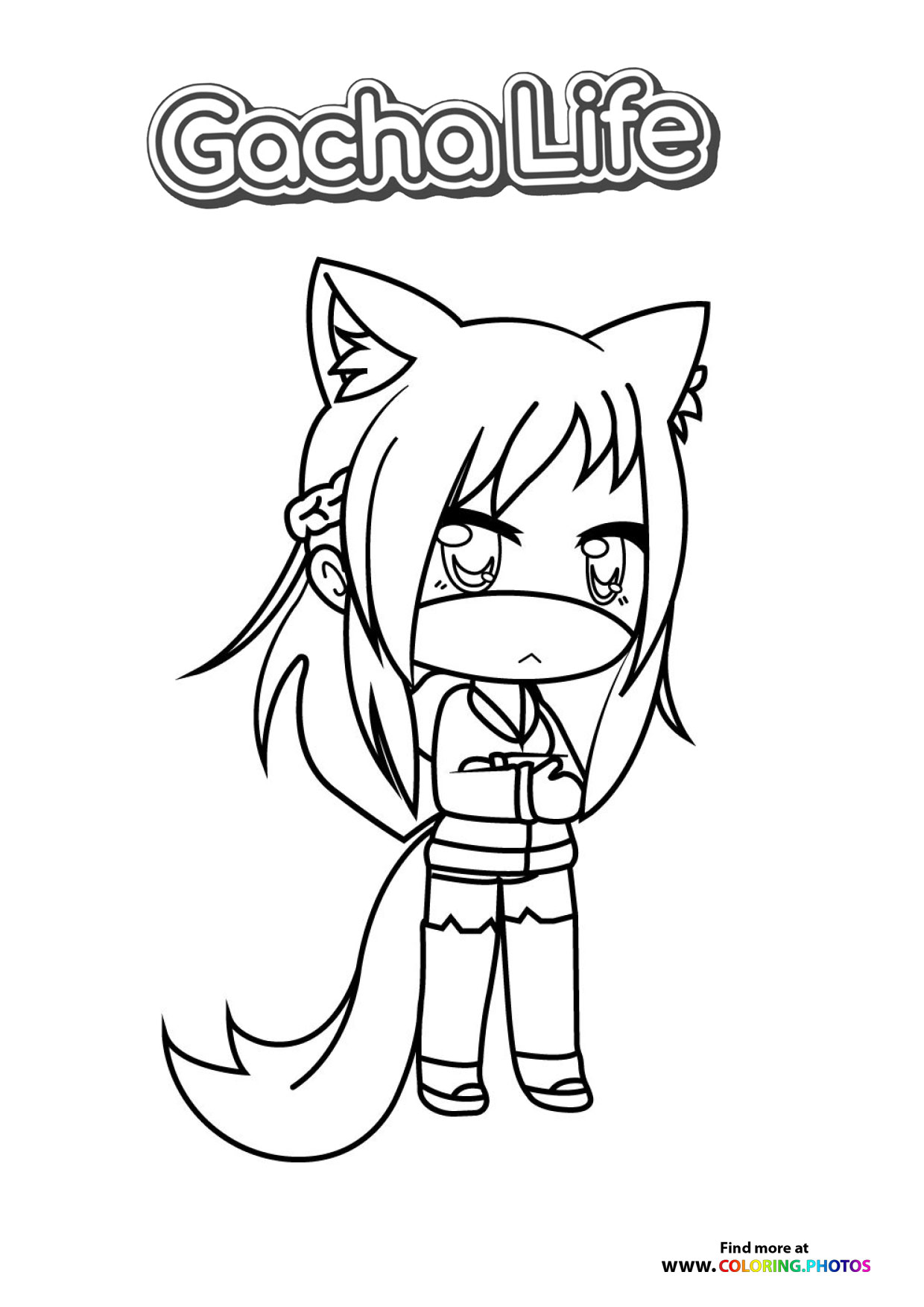 Cat Girl with Tail