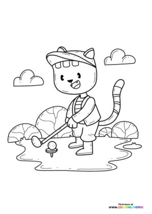 Cat golfing