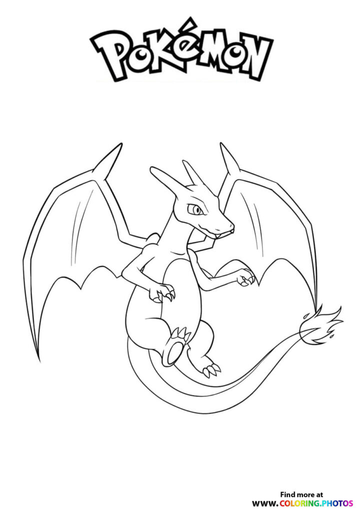 Charizard - Pokemon coloring page