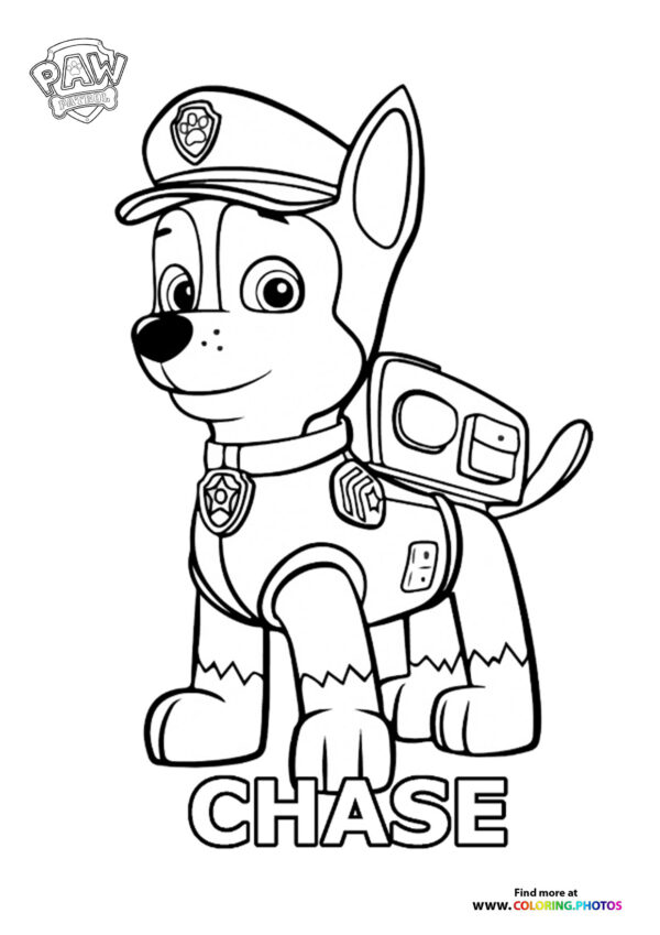 Chase coloring page
