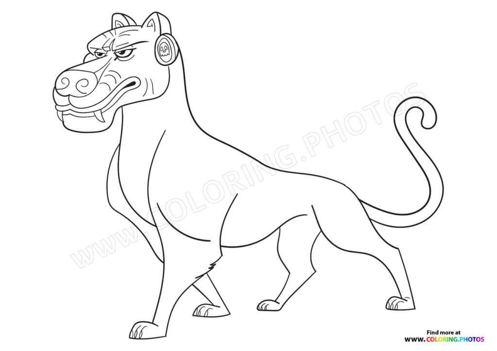 Chiapa Battle cat coloring page