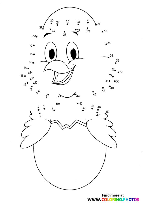 Chicken dot the dots worksheet