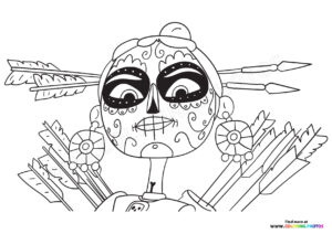 Skull Warrior with Arrows