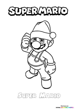 Mario in Santa Hat