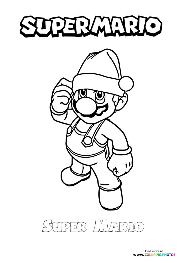 Mario in Santa Hat