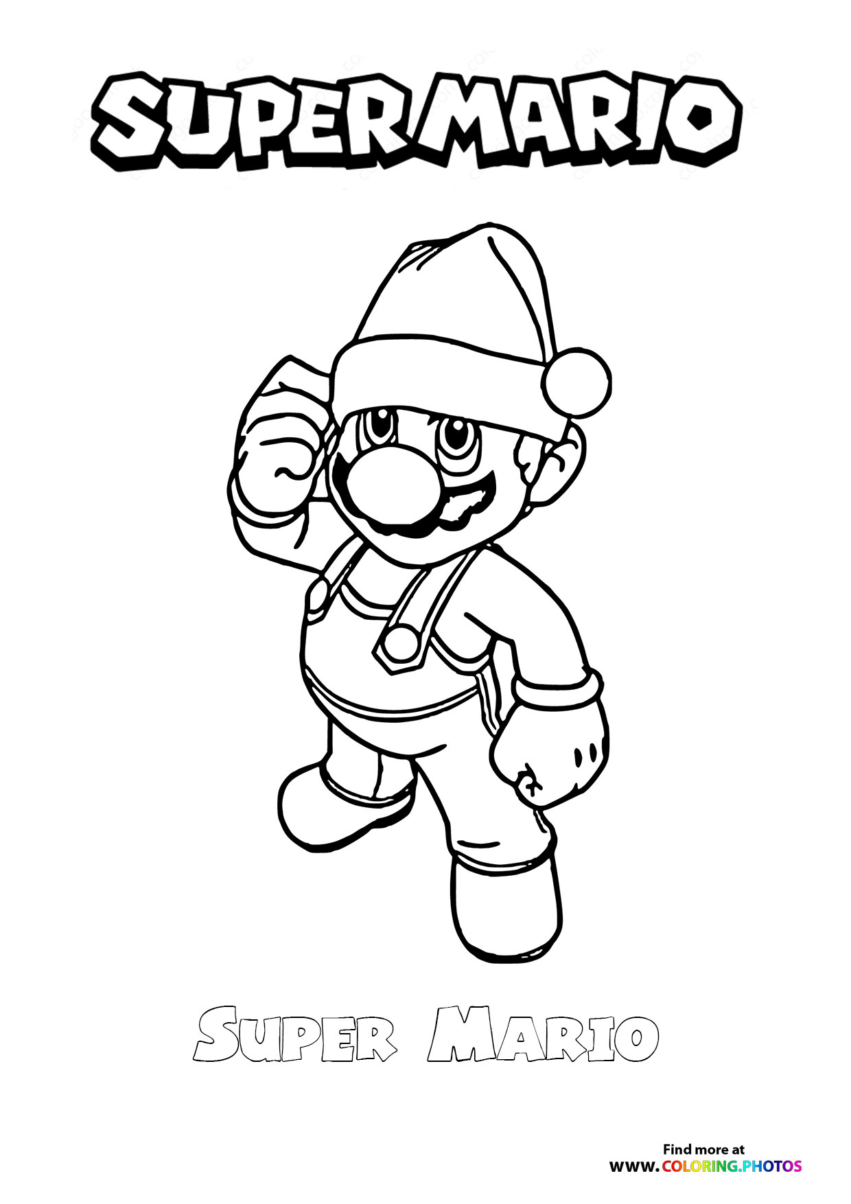 Mario in Santa Hat