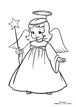 Christmas Angel with Star Wand