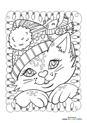 Festive Cat with Party Hat