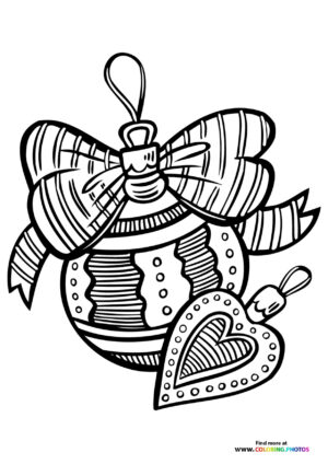 Festive Ornaments with Ribbon Bow