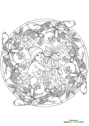 Christmas Wreath Mandala
