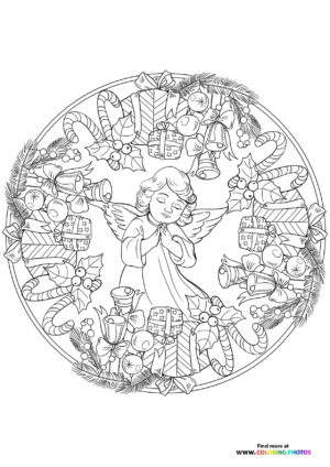 Christmas Angel Mandala
