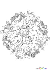 Christmas mandalas