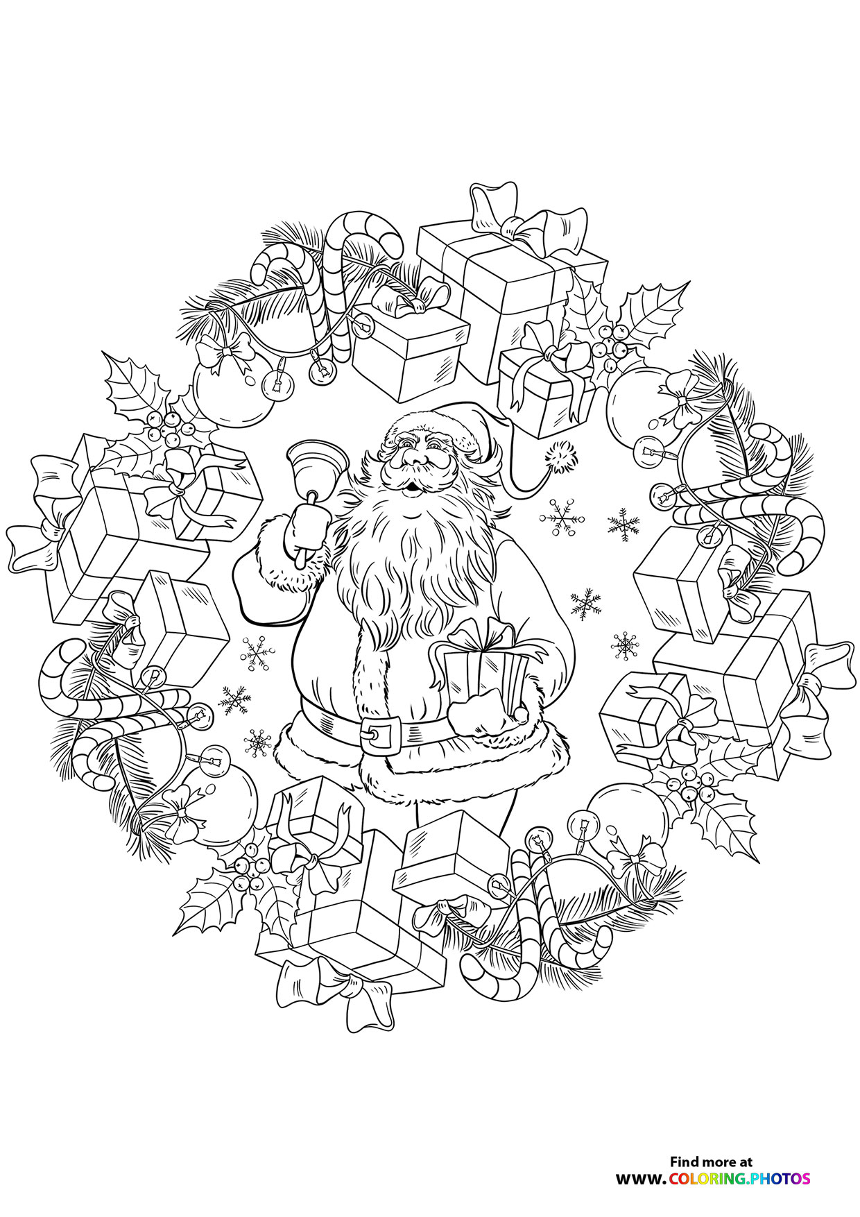 Christmas mandalas