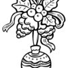 Christmas ornament coloring page