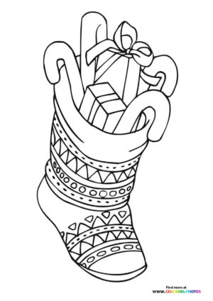 Christmas Stocking with Gifts