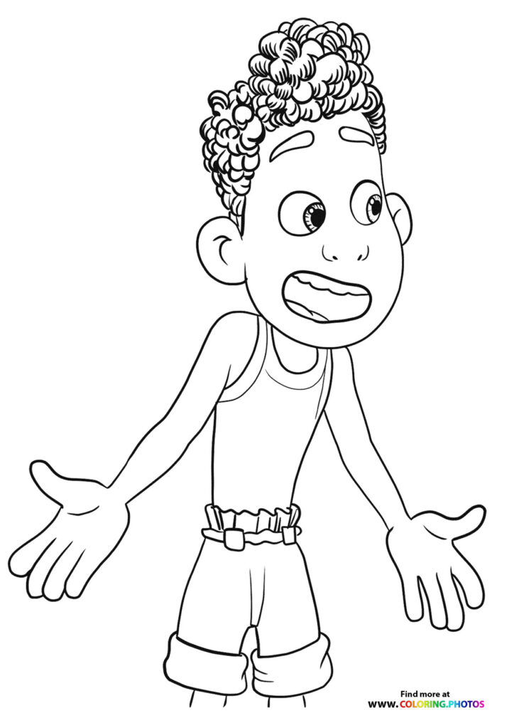 Ciao Alberto coloring page
