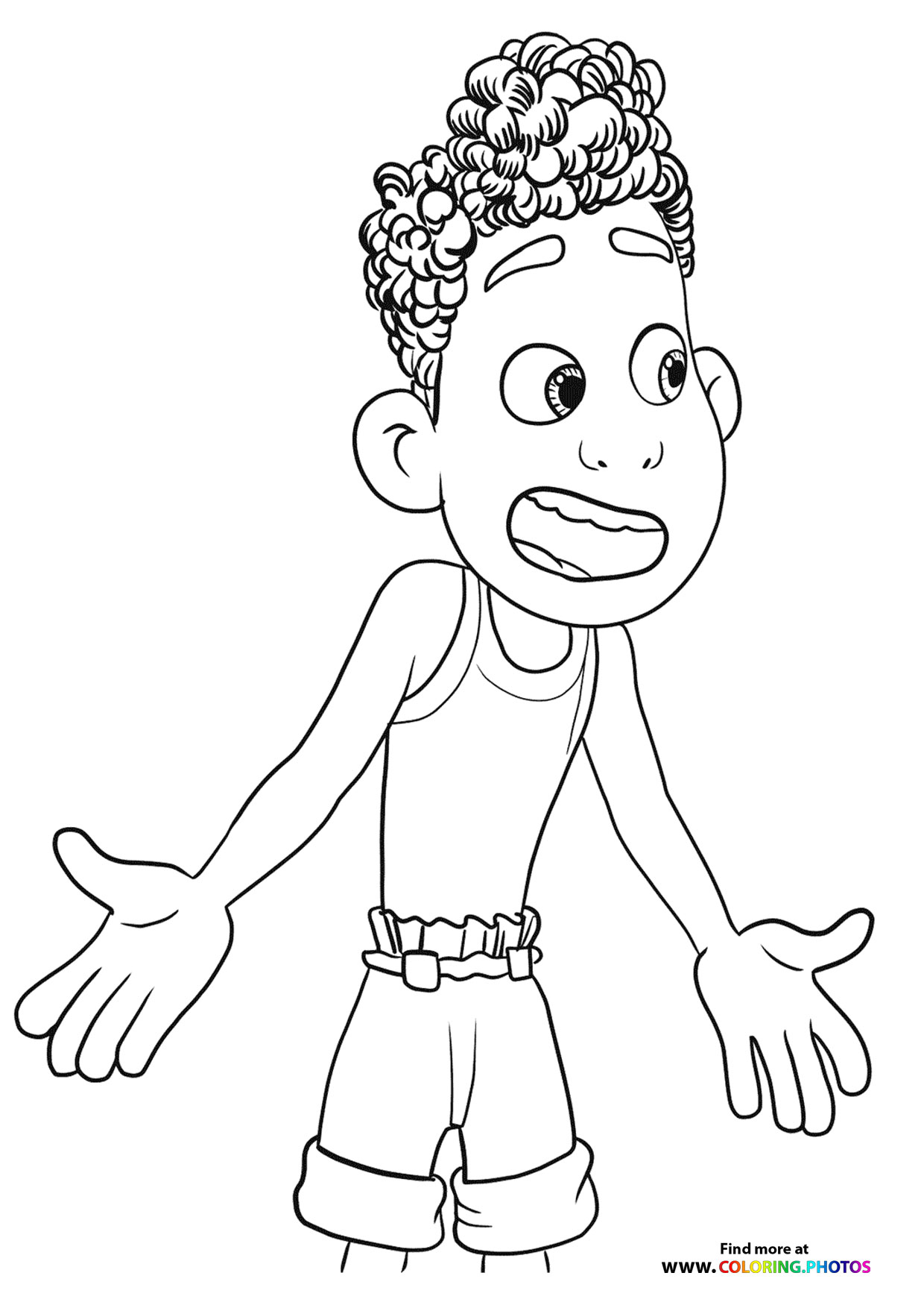 Ciao Alberto coloring page