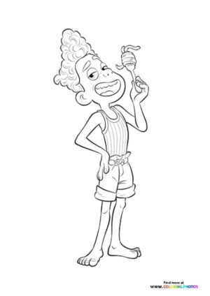 Alberto Holding a Torch