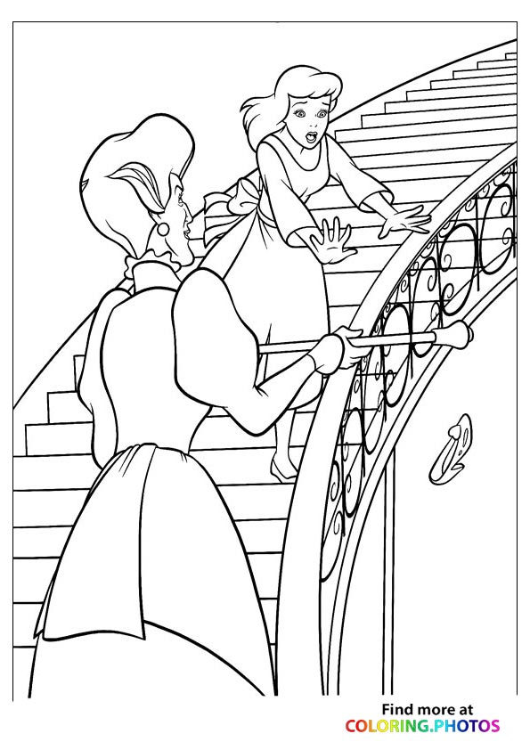 Cinderella losing shoe