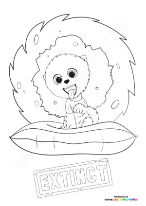 Baby Mammoth in Snow Globe