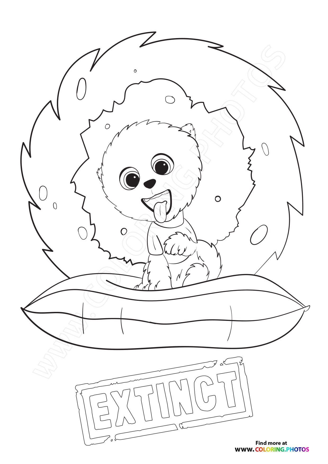 Clarance from Extinct coloring page