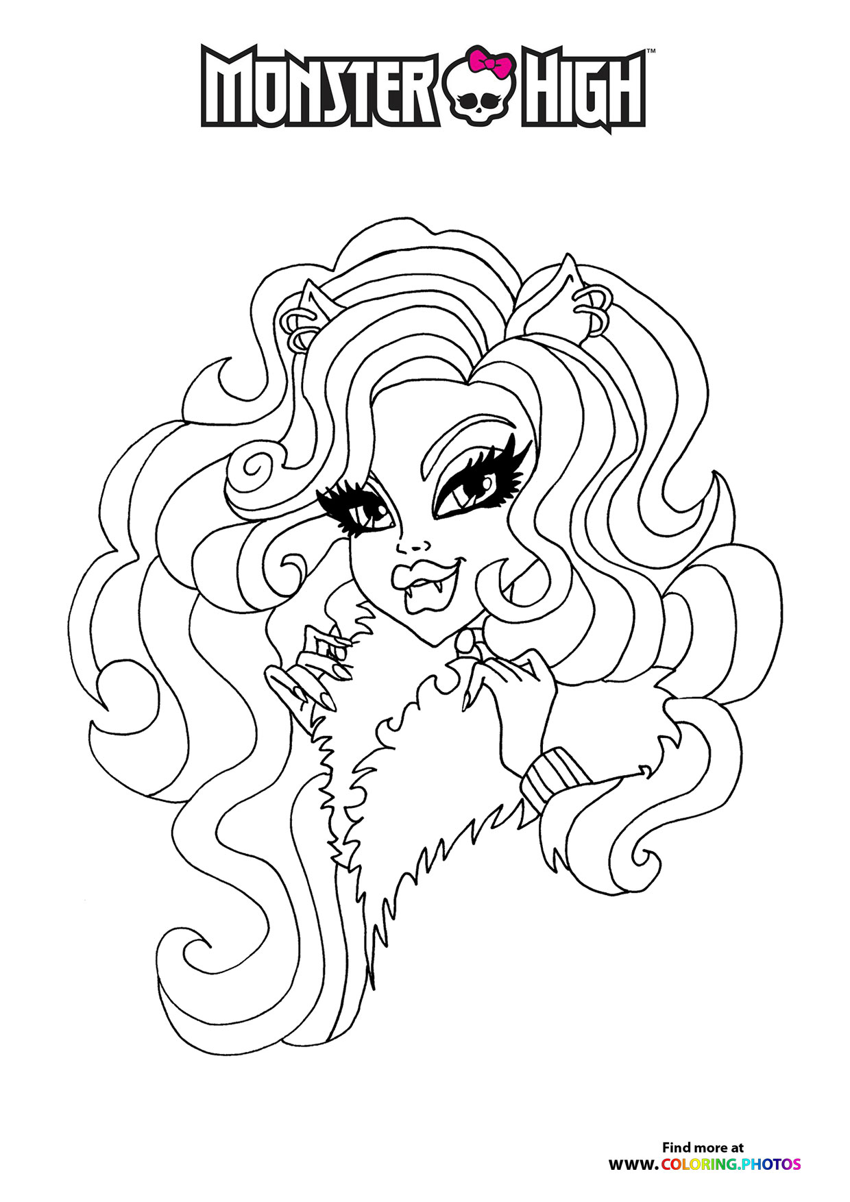 Monster High Character with Voluminous Hair