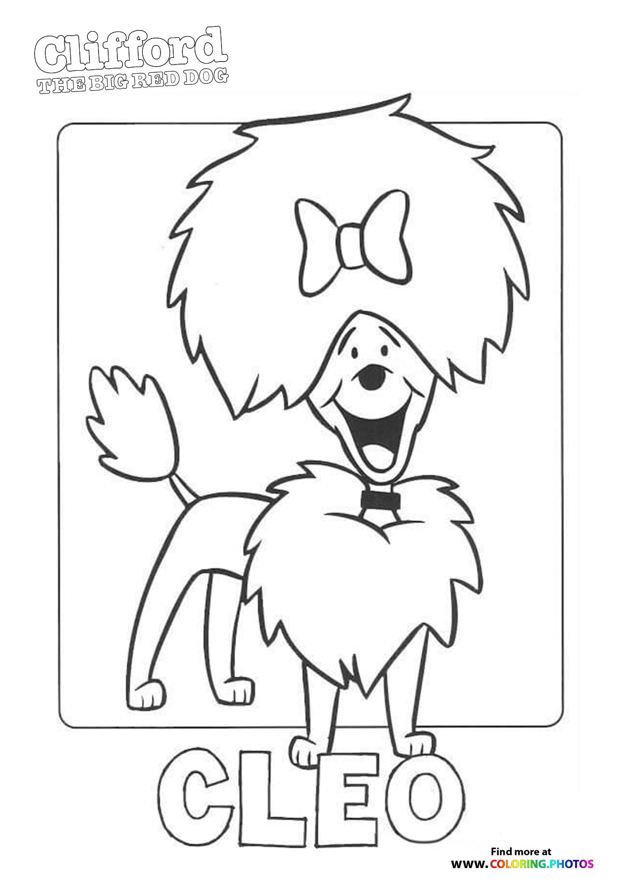 Cleo coloring page