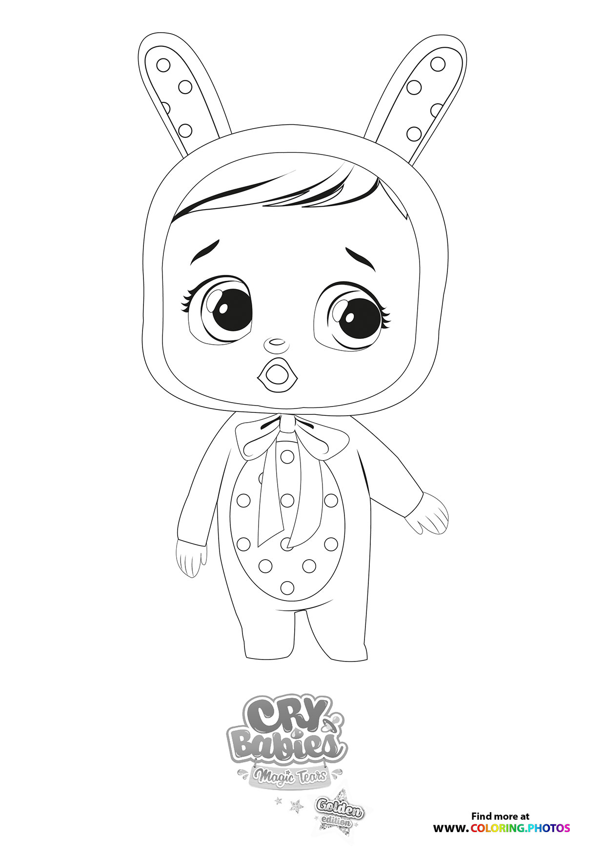 Coney - Cry Babies - Gold Edition coloring page