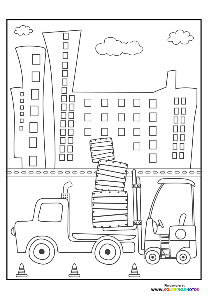 Construction forklift