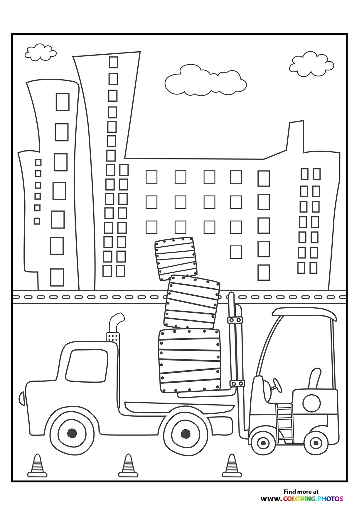 Construction forklift