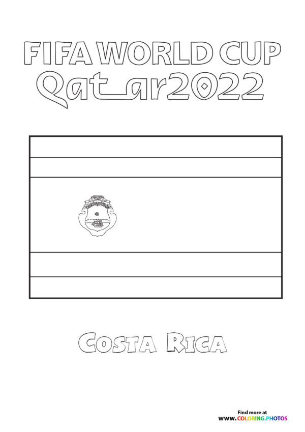 Costa Rica World Cup flag