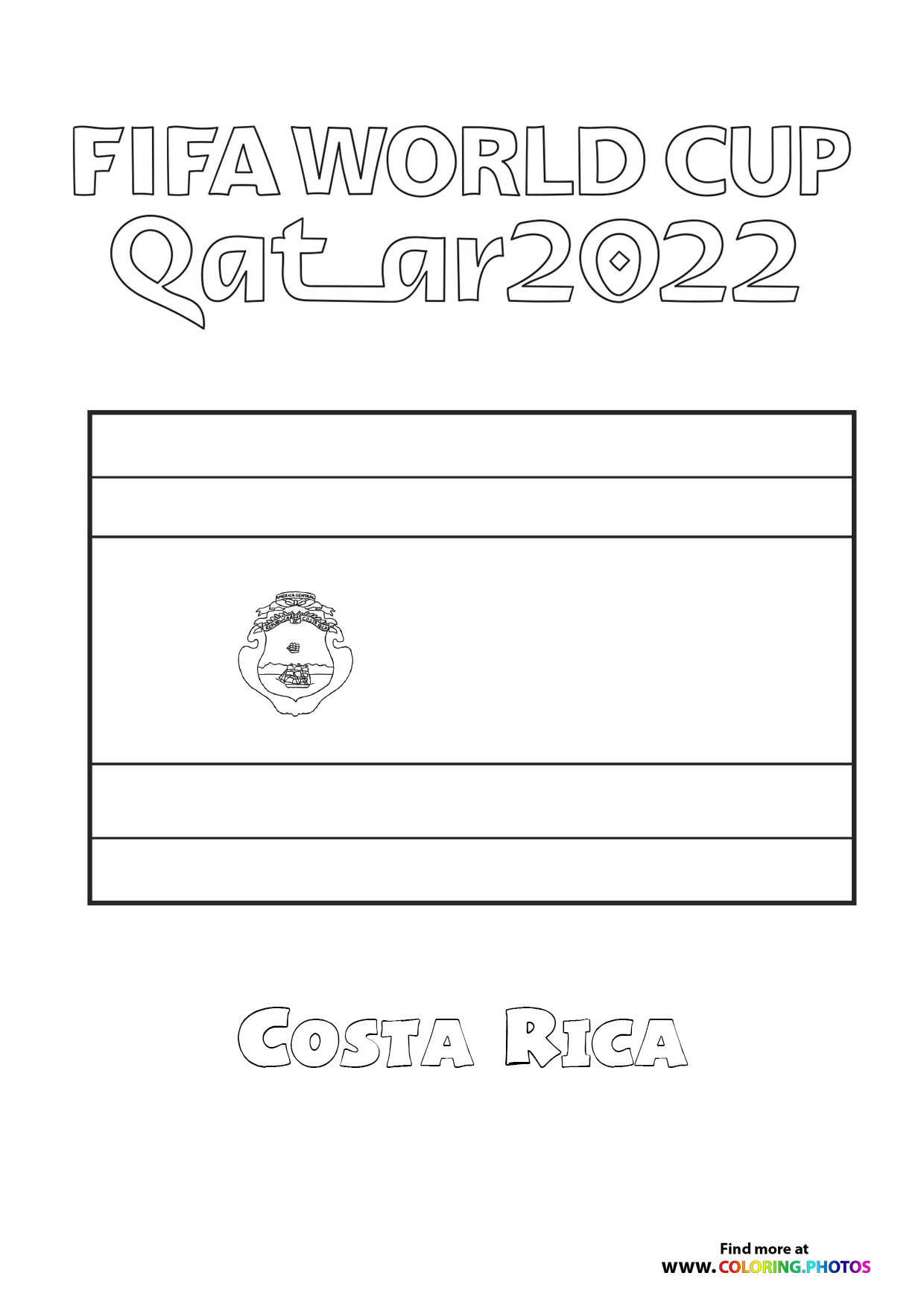 Costa Rica World Cup flag