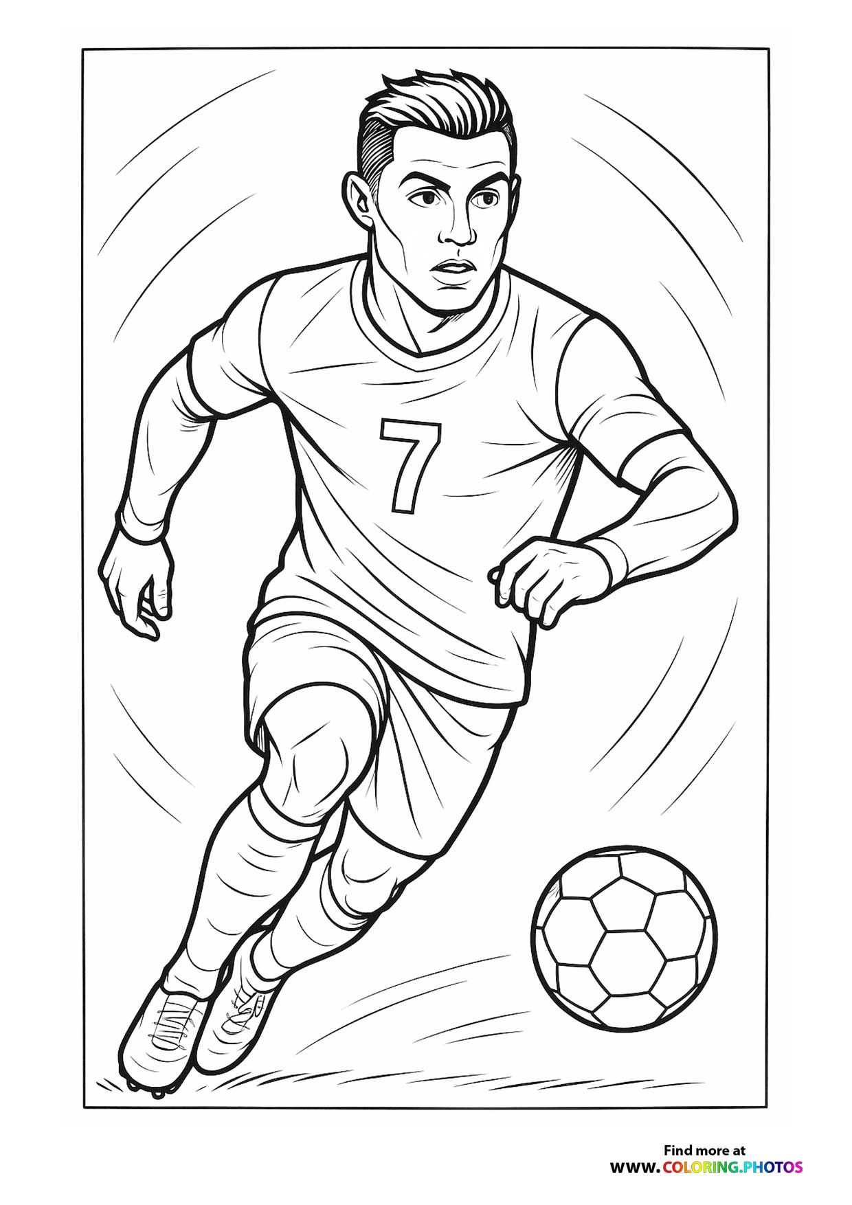 Cristiano Ronaldo playing football