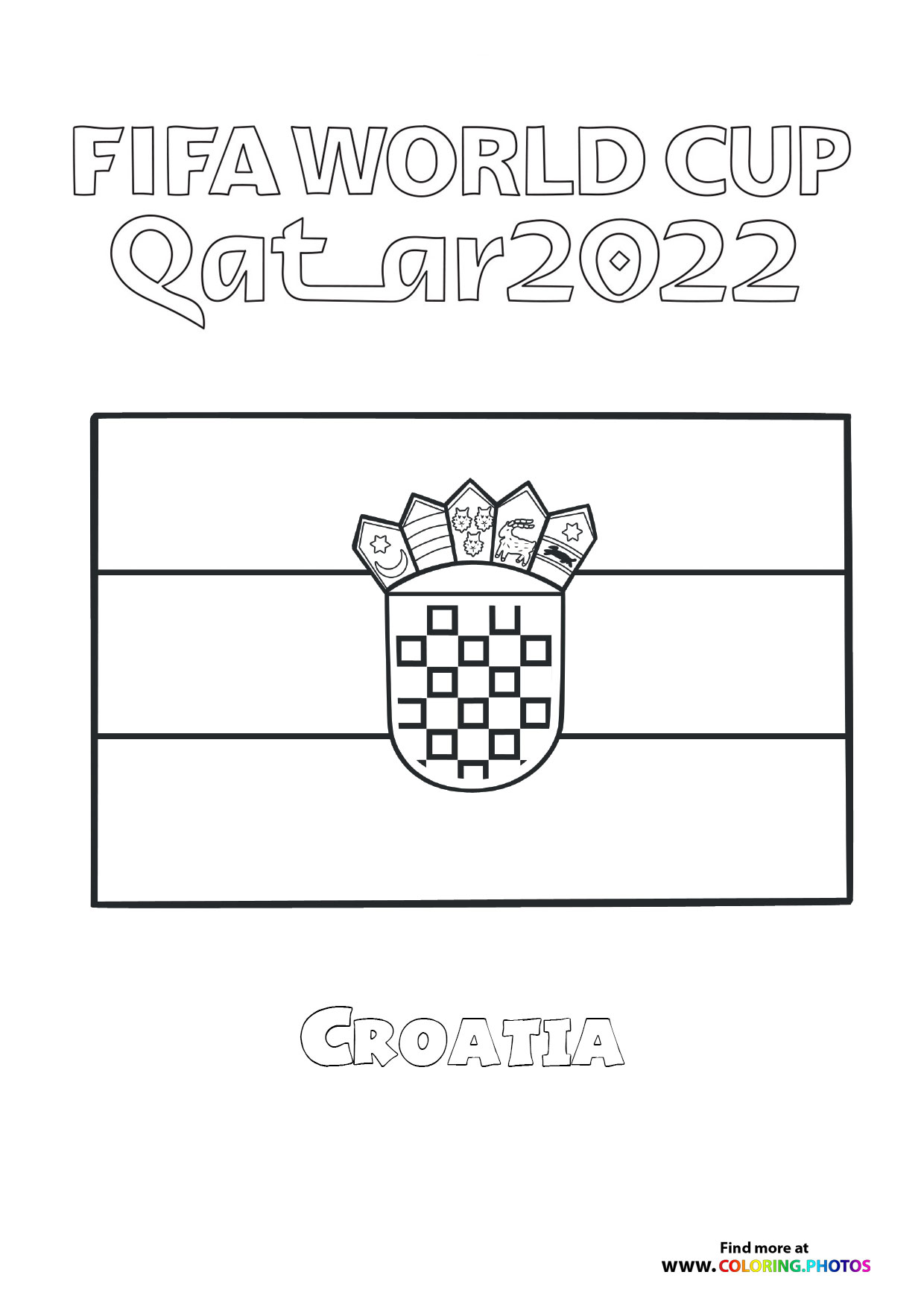 Croatia World Cup flag