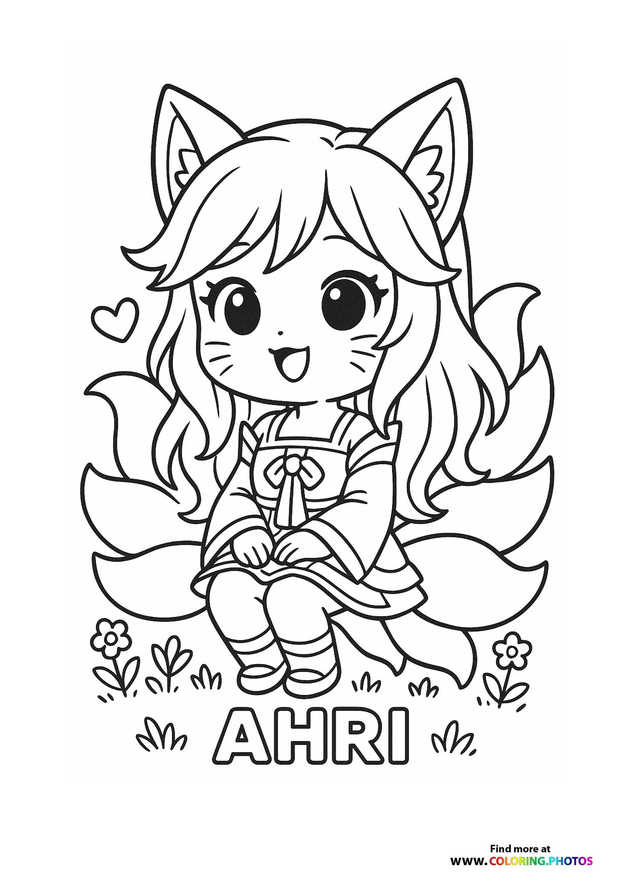 Ahri Chibi with Tails