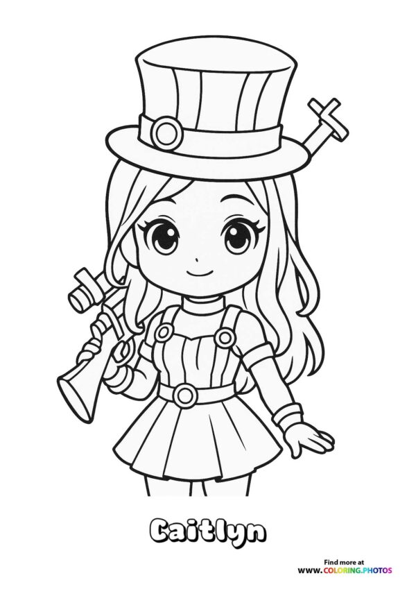 Caitlyn with Rifle and Top Hat