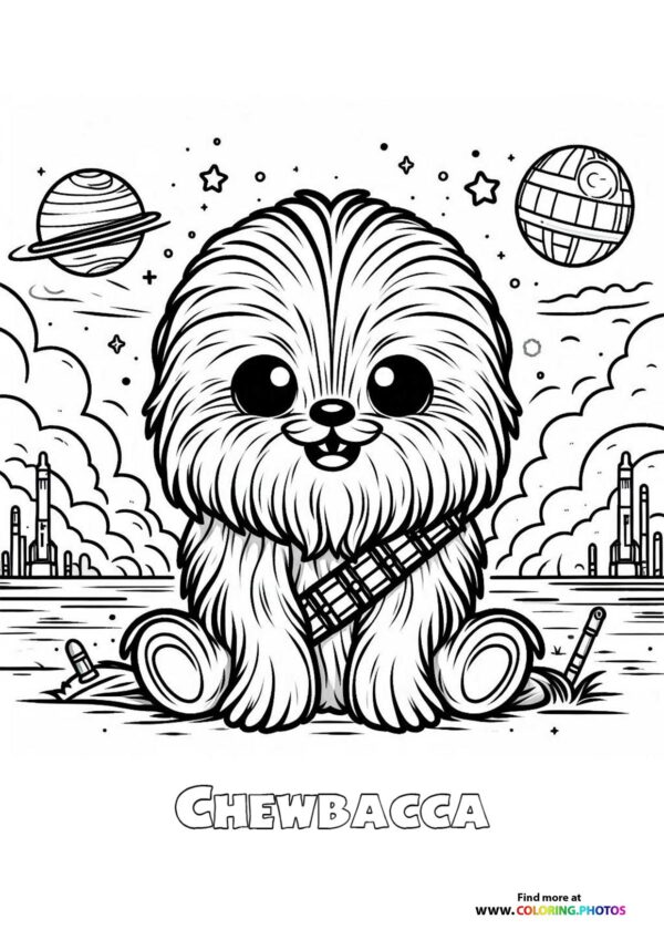 Cute Chewbacca from Star Wars