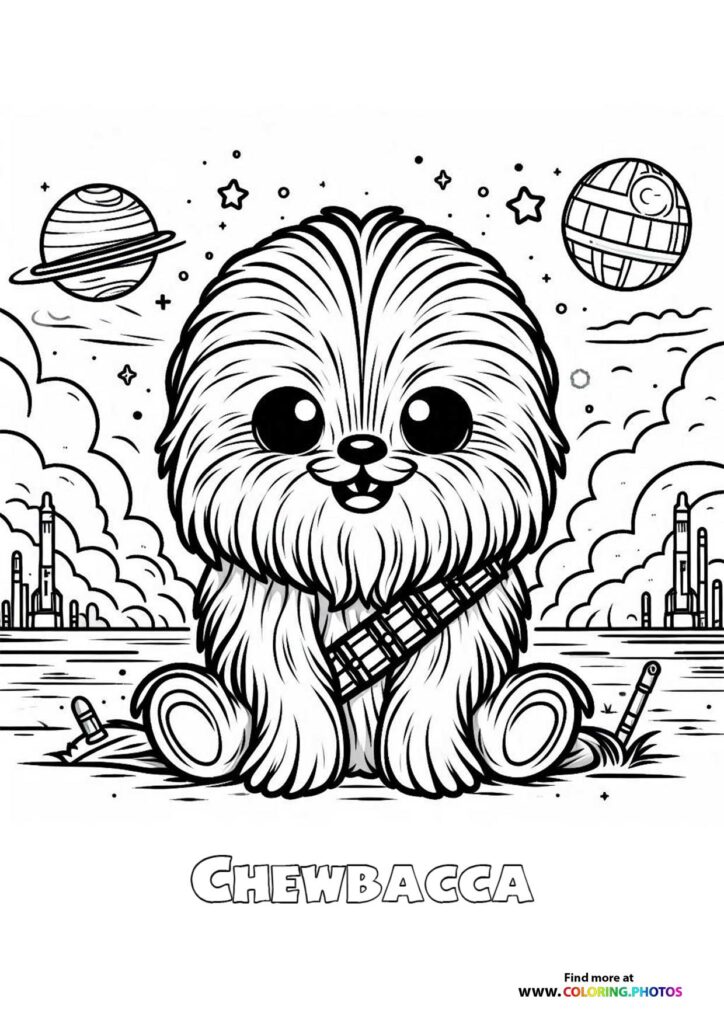 Cute Chewbacca from Star Wars