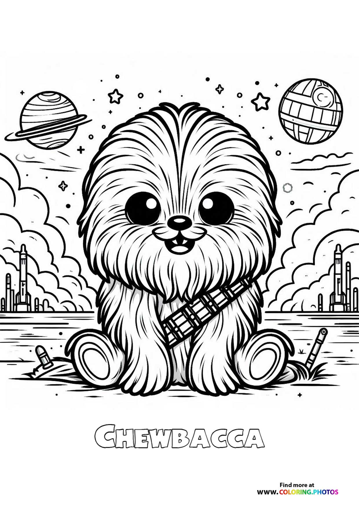 Cute Chewbacca from Star Wars