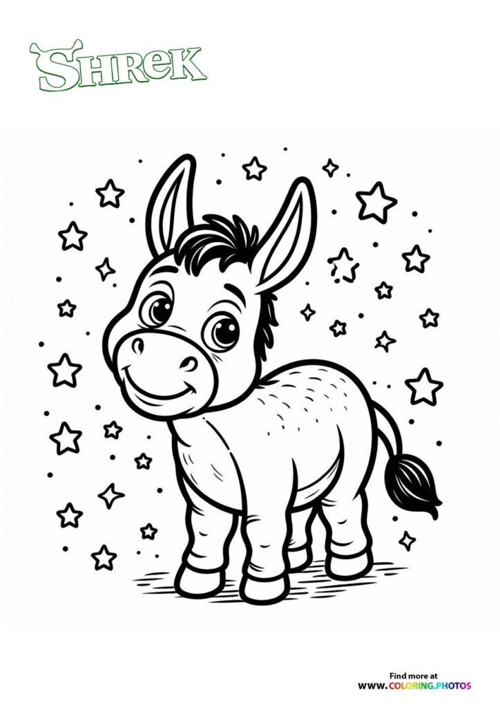 Donkey with Stars