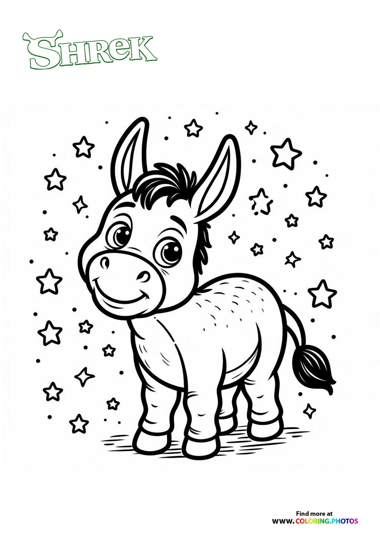 Donkey with Stars