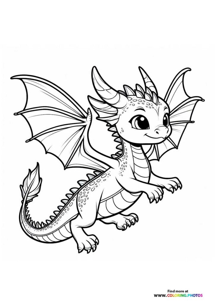 Cute Dragon flying