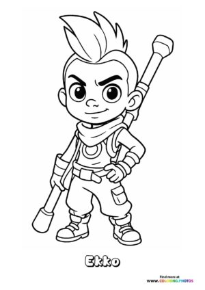 Ekko with His Weapon