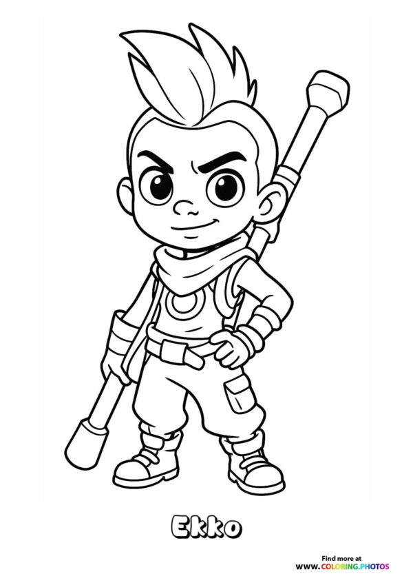 Ekko with His Weapon