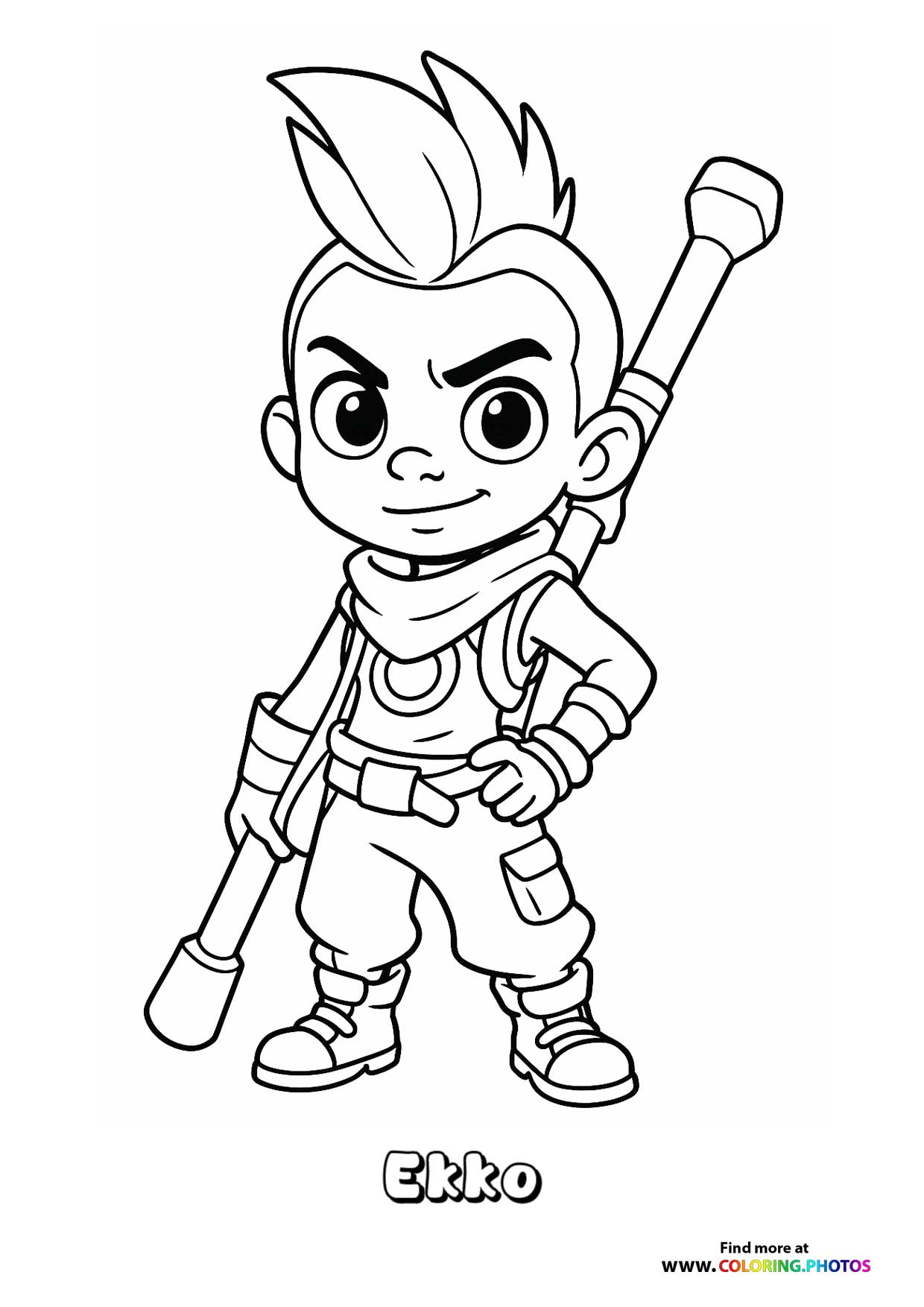 Ekko with His Weapon