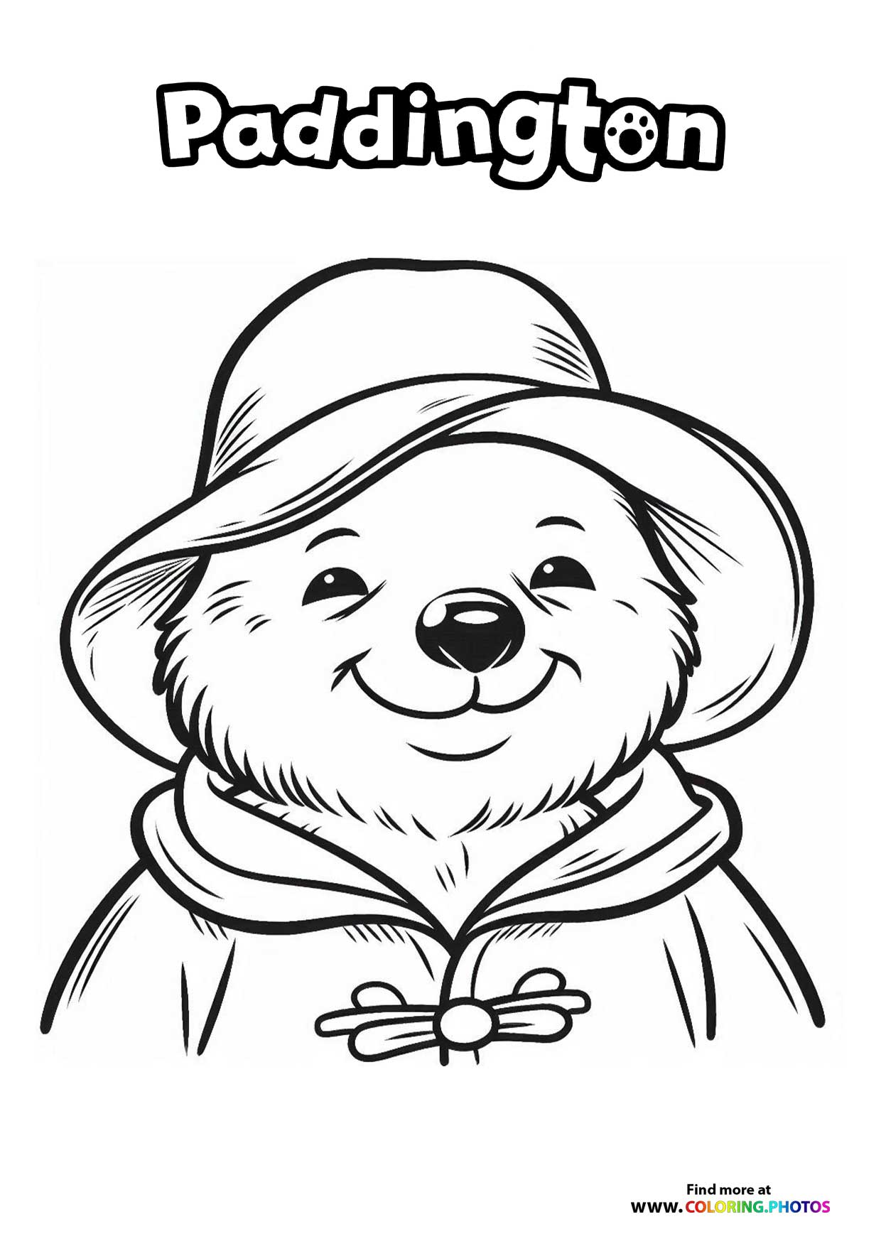 Paddington Smiling in His Hat
