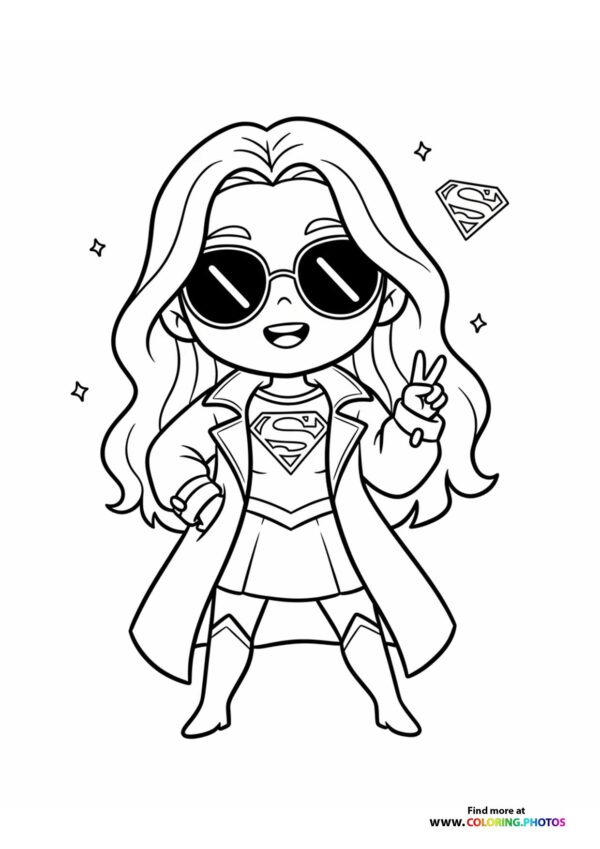 Supergirl in Cool Shades