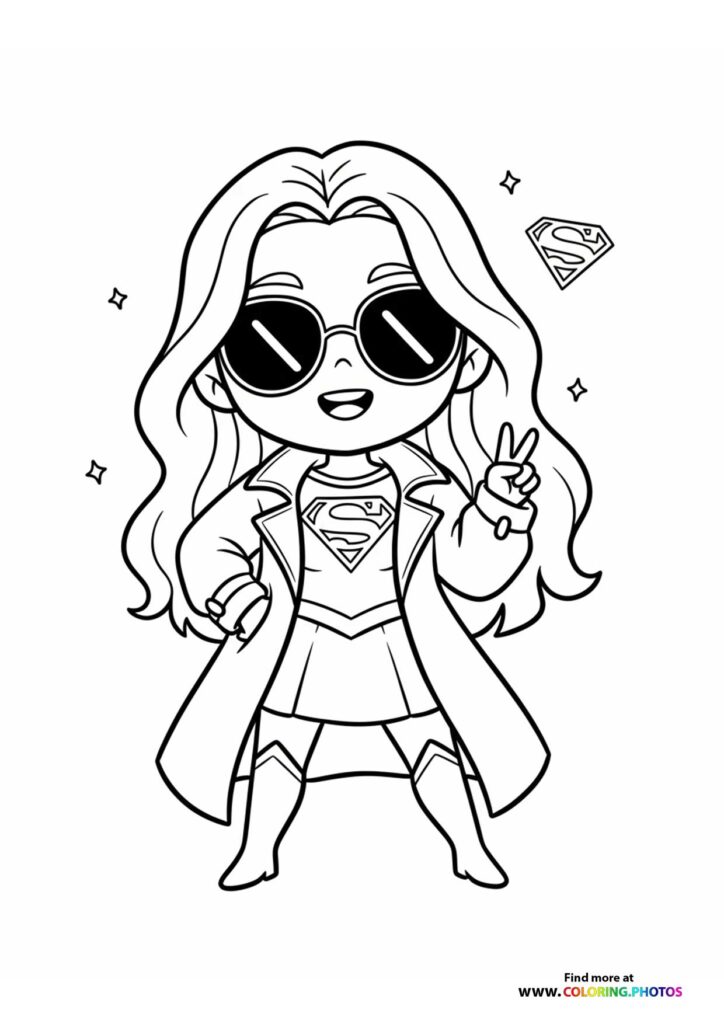 Supergirl in Cool Shades
