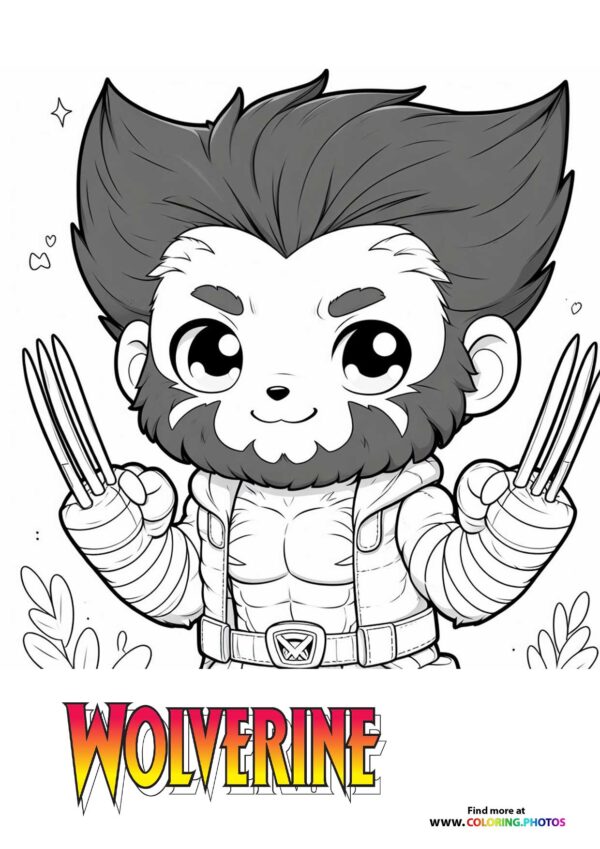 Chibi Wolverine with Claws