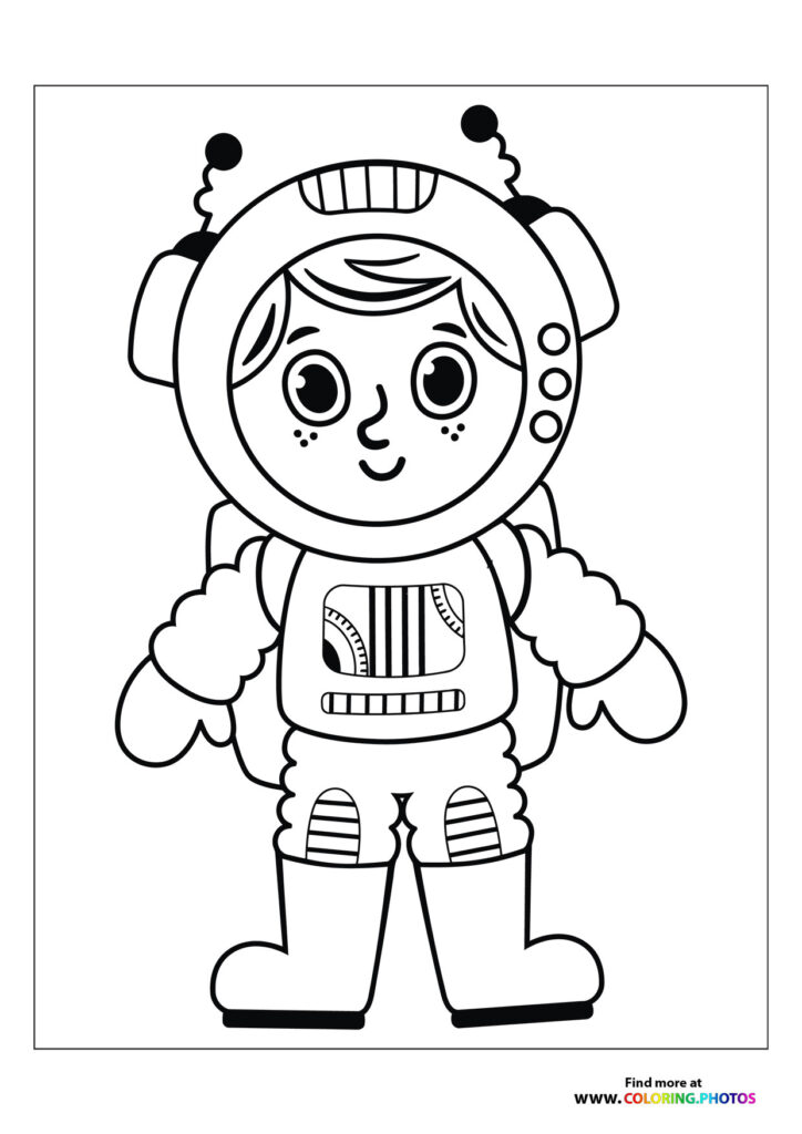 Cute astronaut